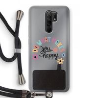 Happy days: Xiaomi Redmi 9 Transparant Hoesje met koord