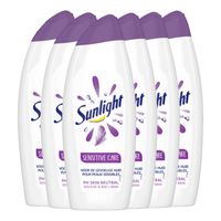 Sunlight Zeep - Badschuim - Sensitive Care - pH-Huidneutraal - Voordeelverpakking 6 x 675ml - thumbnail