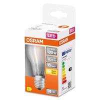 OSRAM 4058075124660 LED-lamp Energielabel D (A - G) E27 Peer 11 W = 100 W Warmwit (Ø x l) 60 mm x 105 mm 1 stuk(s) - thumbnail