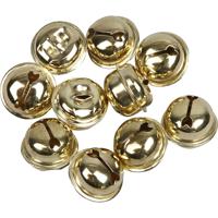 Gouden metalen belletjes 13-15-17 mm met oog - 12x -hobby/knutsel benodigdheden