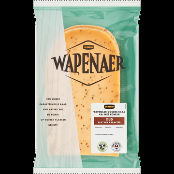 Wapenaer Goudse Kaas Oud met Komijn 48+ Plakken ca. 200 g bij Jumbo