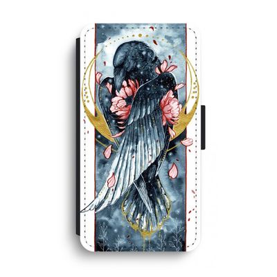 Golden Raven: iPhone XS Max Flip Hoesje