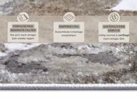 Hanse Home - Shine Design Carpet Floral White Grey Brown - 120x170 cm