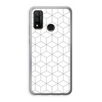 Zwart-witte kubussen: Huawei P Smart (2020) Transparant Hoesje