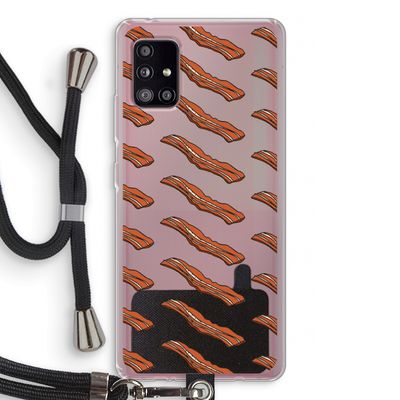 Bacon to my eggs #2: Samsung Galaxy A51 5G Transparant Hoesje met koord