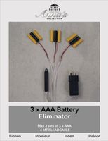 3AAA-batterijvervanger 3 aansluitingen, geen 3AAA batterijen meer nodig! Transformator Adapter Indoor CoenBakker - Anna's Collection