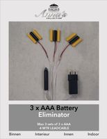 3AAA-batterijvervanger 3 aansluitingen, geen 3AAA batterijen meer nodig! Transformator Adapter Indoor CoenBakker - Anna's Collection - thumbnail