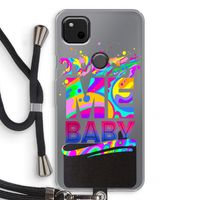 Touch Me: Pixel 4a Transparant Hoesje met koord Touch Me: Pixel 4a Transparant Hoesje met koord