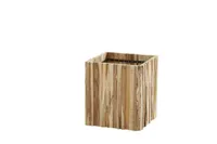 Plantenbak Miguel vierkant teak - small