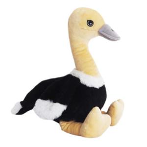 Knuffeldier Struisvogel Biggy - zachte pluche stof - dieren knuffels - zwart/wit - 34 cm