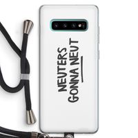 Neuters: Samsung Galaxy S10 Plus Transparant Hoesje met koord Neuters: Samsung Galaxy S10 Plus Transparant Hoesje met koord