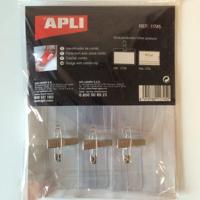 Badge transp knijper+speld 90x56 mm 5st