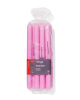 HEMA Lange huishoudkaarsen Ø2.2x29 - 12 stuks roze (roze)