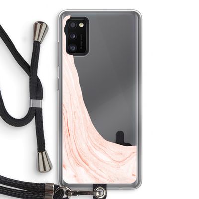 Peach bath: Samsung Galaxy A41 Transparant Hoesje met koord