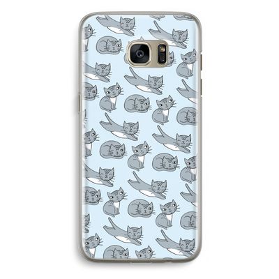 Poezen: Samsung Galaxy S7 Edge Transparant Hoesje