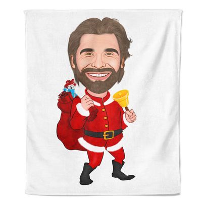 Cartoon Fleecedeken Santa Claus - Pillow Buddies