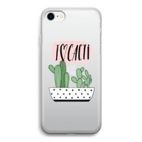 I love cacti: iPhone SE 2020 Transparant Hoesje
