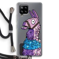 Lama: Samsung Galaxy A42 5G Transparant Hoesje met koord