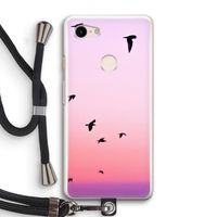 Fly away: Pixel 3 Transparant Hoesje met koord