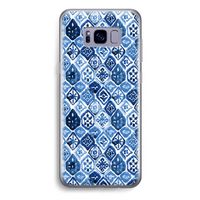 Blauw motief: Samsung Galaxy S8 Plus Transparant Hoesje