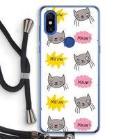 Meow: Xiaomi Mi Mix 3 Transparant Hoesje met koord