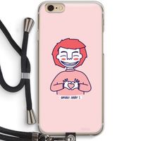 Hartje: iPhone 6 / 6S Transparant Hoesje met koord