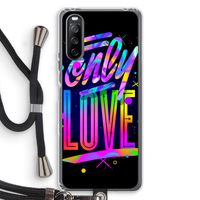 Only Love: Sony Sony Xperia 10 III Transparant Hoesje met koord