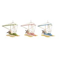 Decoratieve figuren DKD Home Decor 32,5 x 20,5 x 24 cm Blauw Roze Groen Vintage (3 Onderdelen)