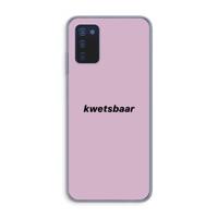 kwetsbaar: Samsung Galaxy A03s Transparant Hoesje - thumbnail