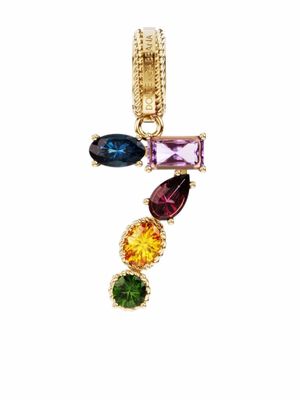 Dolce & Gabbana pendentif Charm 7 Lettering en or 18ct serti de pierres
