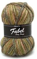 Drops Fabel Long Print 650 Forest