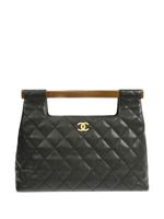 CHANEL Pre-Owned sac à main à anse en bois (2003) - Noir