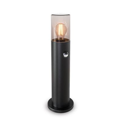 Blaze PIR LED Sokkellamp buiten zwart - 45 cm - Schemer- en bewegingssensor - Padverlichting - E27 Fitting - Max. 15W - IP44 - Tuinlantaarn