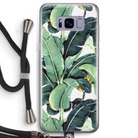 Bananenbladeren: Samsung Galaxy S8 Transparant Hoesje met koord - thumbnail