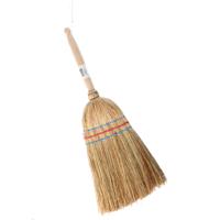 Mini Handbezem - Stro - 53 x 22 cm - met houten steel handvat