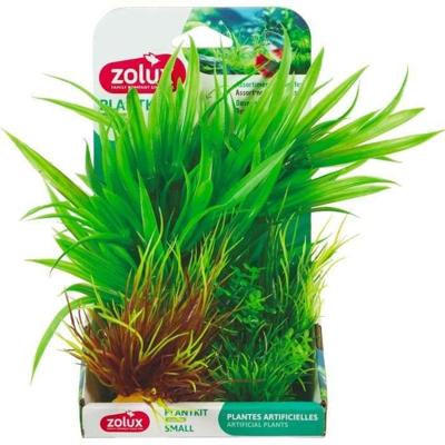 Kunstplanten voor aquarium - ZOLUX - Plantenset - Maat S - Verpakking van 3