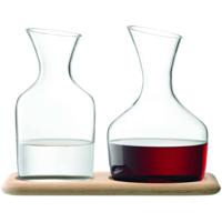 L.S.A. - Wine Karaf Set met Onderzetter Set van 2 Stuks - Glas - Transparant - thumbnail