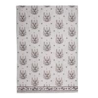 Theedoek Beige bruin Hert 50x70