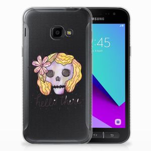 Silicone Back Case Samsung Galaxy Xcover 4 | Xcover 4s Boho Skull