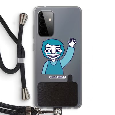 Zwaai: Samsung Galaxy A72 5G Transparant Hoesje met koord