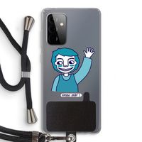 Zwaai: Samsung Galaxy A72 5G Transparant Hoesje met koord