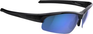 BBB sportbril Impress small PC smoke blue lenses glossy zwart