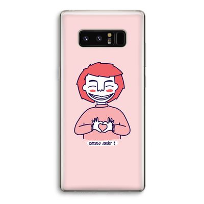 Hartje: Samsung Galaxy Note 8 Transparant Hoesje
