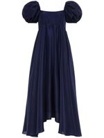 AZEEZA robe Rory mi-longue en soie - Bleu - thumbnail