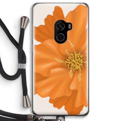 Orange Ellila flower: Xiaomi Mi Mix 2 Transparant Hoesje met koord