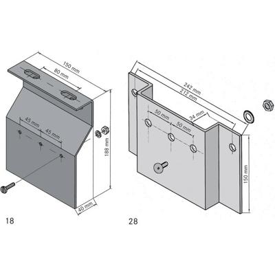 LAPP MONTAGEPLATTEN MP 28 Bevestigingsaccessoires 52026061 1 stuk(s)