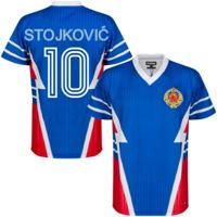 Joegoslavië Retro Voetbalshirt 1990 + Stojkovic 10