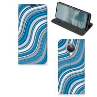 Nokia G10 | G20 | Hoesje met Magneet | Waves Blue Nokia G10 | G20 | Hoesje met Magneet | Waves Blue