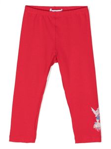 Monnalisa legging imprimé en coton - Rouge