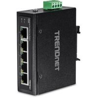 Trendnet TI-E50 netwerk-switch Fast Ethernet (10/100) Zwart